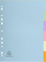Carica l'immagine nel visualizzatore di Gallery, Exacompta 1606E Cartón, Papel Multicolor 6pieza(s) - Divisor (Multicolor, Cartón, Papel, A4, 225 mm, 297 mm, 0,3 mm)
