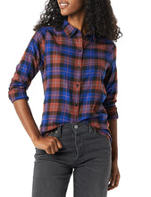 Carica l'immagine nel visualizzatore di Gallery, Amazon Essentials Camicia in Flanella Leggera a Maniche Lunghe, vestibilità Classica Donna, Multicolore A Quadri, L