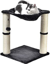Carica l'immagine nel visualizzatore di Gallery, AmazonBasics - Albero per gatti con amaca e palo tiragraffi, 40,6 x Beige