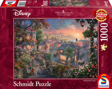 Carica l'immagine nel visualizzatore di Gallery, Schmidt Thomas Kinkade: Disney - Lady and the Tramp Jigsaw Puzzle (1000-Piece)