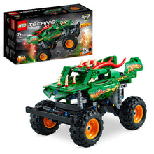 Carica l'immagine nel visualizzatore di Gallery, LEGO Technic Monster Jam Dragon, Set Monster Truck 2 in 1 con Pull-Back, Auto Offroad e Macchina Giocattolo Buggy, Giochi per Bambini e Bambine 42149