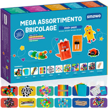 Carica l'immagine nel visualizzatore di Gallery, Smowo® Kit Lavoretti Creativi per Bambini - Grande Set di Bricolage con Scovolini e Materiale Vari, Ideale per Ragazze e Ragazzi