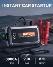 Carica l'immagine nel visualizzatore di Gallery, Buture Beta08 Avviatore Batteria 3000A per Auto Benzina 9.0L Diesel 8.5L | Jump Starter Power Bank 16800mAh Torcia Emergenza