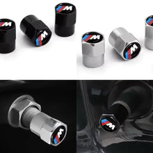 Carica l'immagine nel visualizzatore di Gallery, Set di 4 tappi valvola con logo originale BMW per veicoli RDCi