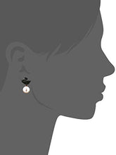 Carica l'immagine nel visualizzatore di Gallery, Swarovski Orecchini Jacket Iconic Swan, Cristallo Nero, Placcati Nella... - Ilgrandebazar