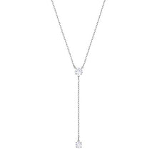 Carica l'immagine nel visualizzatore di Gallery, Swarovski Collana A Y Attract, Cristallo Bianco, Rodiata, da Donna - Ilgrandebazar