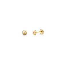 Carica l'immagine nel visualizzatore di Gallery, Monde Petit T1811P -Orecchini per bambini, oro giallo 18k (750) - Ilgrandebazar