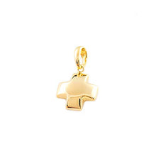 Carica l'immagine nel visualizzatore di Gallery, Croce quadrato per bambini - oro giallo 18k (750) - Ilgrandebazar