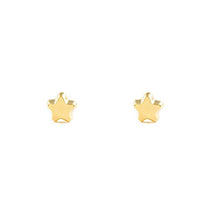 Carica l'immagine nel visualizzatore di Gallery, Orecchini per Bambini Stella, oro giallo 18k (750)