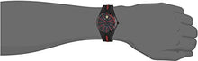 Carica l'immagine nel visualizzatore di Gallery, Orologio unisex analogico al quarzo cinturino in silicone nero e rosso,... - Ilgrandebazar