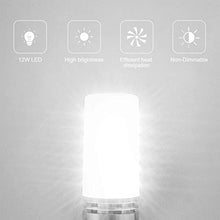 Carica l'immagine nel visualizzatore di Gallery, SanGlory Lampadina LED E27 12W Equivalenti a 100W Incandescenza, Fredda