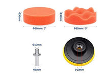 Carica l'immagine nel visualizzatore di Gallery, QUANHAO Tamponi per lucidatura Kit Auto con Adattatore 22 pcs