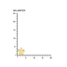 Carica l'immagine nel visualizzatore di Gallery, Orecchini per Bambini Stella, oro giallo 18k (750)