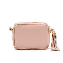 Carica l'immagine nel visualizzatore di Gallery, Parubi, Borsa Donna a Tracolla, In Vera Pelle Grana Dollaro, Made Rosa Cipria