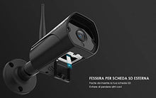 Carica l'immagine nel visualizzatore di Gallery, ieGeek Telecamera di Sorveglianza 1080P WiFi Esterno con Antenna...