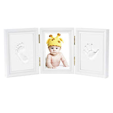 Carica l'immagine nel visualizzatore di Gallery, Impronta Bambino - Newlemo Cornice Baby con Porta 3 Parti, Bianco