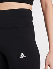 Carica l'immagine nel visualizzatore di Gallery, adidas Essentials High-Waisted Logo Leggings Leggings, Black/White, M Donna