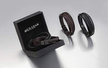 Carica l'immagine nel visualizzatore di Gallery, SERASAR | Bracciale in Pelle Premium per Uomo Nero e Marrone | - Ilgrandebazar