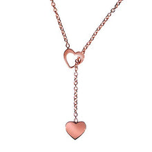 Carica l'immagine nel visualizzatore di Gallery, Principio® - Collana Donna Cuore Pendente Argento 925 - Made In Oro Rosa - Ilgrandebazar