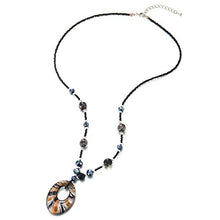 Carica l'immagine nel visualizzatore di Gallery, COOLSTEELANDBEYOND Bellissimo Statement Dichiarazione Collana Lunga Pietre... - Ilgrandebazar