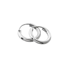 Carica l'immagine nel visualizzatore di Gallery, NKlaus paio di orecchini in argento sterling 925 creoli 15mm di... - Ilgrandebazar