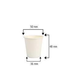 Carica l'immagine nel visualizzatore di Gallery, Palucart 500 Bicchieri in Carta per Caffe 75ml Colore Bianco biodegradabili...