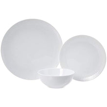 Carica l'immagine nel visualizzatore di Gallery, AmazonBasics - Servizio di piatti per 6 persone, 18 pezzi, Porcellana bianca... - Ilgrandebazar