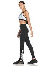 Carica l'immagine nel visualizzatore di Gallery, adidas Essentials High-Waisted Logo Leggings Leggings, Black/White, M Donna