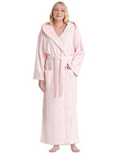 Carica l'immagine nel visualizzatore di Gallery, Astra Accappatoio in Spugna con Cappuccio, per Uomo e Donna, L-XL, Rosa - Ilgrandebazar