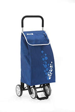 Carica l'immagine nel visualizzatore di Gallery, Gimi Twin Carrello Portaspesa 4 Ruote, Portata 30 kg, Richiudibile, Blu