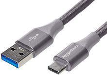 Carica l'immagine nel visualizzatore di Gallery, AmazonBasics - Cavo da USB C a 3.1 gen 1, in nylon a 1,8 m, Grigio scuro - Ilgrandebazar