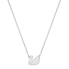 Carica l'immagine nel visualizzatore di Gallery, Swarovski Collana Iconic Swan, Cristallo Bianco, Rodiata, da Donna - Ilgrandebazar