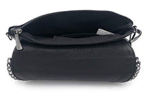 Carica l'immagine nel visualizzatore di Gallery, ELIOX - Pochette Donna Elegante con Catena e Tracolla in Morbida Pelle Nero