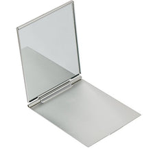 Carica l'immagine nel visualizzatore di Gallery, Piccolo specchio da viaggio pieghevole portatile, tascabile Silver
