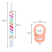 Carica l'immagine nel visualizzatore di Gallery, HBselect 5 PCS Catenella Portaciuccio con Adattatore Ciuccio 33cm+4.8x3cm 5pz - Ilgrandebazar