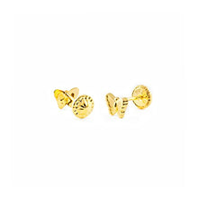 Carica l'immagine nel visualizzatore di Gallery, Monde Petit T1853PR - Orecchini per bambini, oro giallo 18k (750) - Ilgrandebazar
