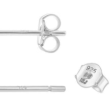 Carica l'immagine nel visualizzatore di Gallery, Orecchini a perno in argento Sterling 925 con zirconia cubica trasparente e...