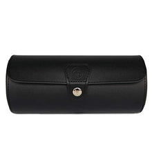 Carica l'immagine nel visualizzatore di Gallery, Organizer per orologi in pelle vegana di Case Elegance Nero