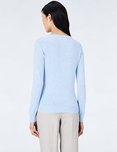 Carica l'immagine nel visualizzatore di Gallery, Marchio Amazon - MERAKI Pullover Cotone Donna Scollo a V 40, Blu (Ocean Blue) - Ilgrandebazar