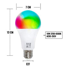 Carica l'immagine nel visualizzatore di Gallery, Lampadina Intelligente WiFi EMC Italy | Smart 10W Multicolore...