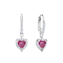 Carica l'immagine nel visualizzatore di Gallery, Swarovski Orecchini One, Cristallo Rosso, Rodiati, da Donna - Ilgrandebazar