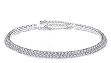 Carica l'immagine nel visualizzatore di Gallery, EVRYLON Collana Donna Punti Luce Girocollo Strass Rigida Collier Modello... - Ilgrandebazar
