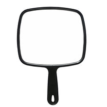 Carica l'immagine nel visualizzatore di Gallery, frcolor Specchio a Mano Professionale di parrucchiere Nero a Mano...
