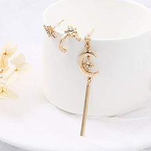 Carica l'immagine nel visualizzatore di Gallery, Orecchini di moda Jovono con strass Luna e orecchini a forma stella per...