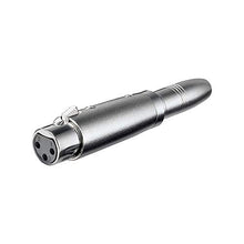 Carica l'immagine nel visualizzatore di Gallery, Goobay 27453 Adattatore XLR, Presa Jack AUX da 6.35mm a XLR