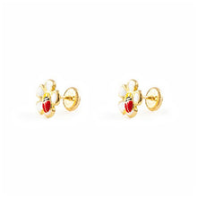 Carica l'immagine nel visualizzatore di Gallery, Monde Petit T1818P -Orecchini per bambini, oro giallo 18k (750) - Ilgrandebazar