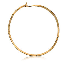 Carica l'immagine nel visualizzatore di Gallery, Orecchini a cerchio martellati 14k oro riempito a grandi...