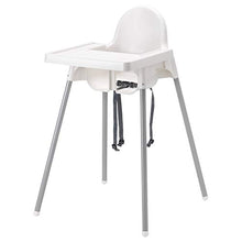 Carica l'immagine nel visualizzatore di Gallery, ANTILOP Seggiolone con vassoio, color argento bianco, Silver - Ilgrandebazar