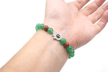 Carica l'immagine nel visualizzatore di Gallery, Bracciale in Pietra Agata 8mm Yoga Reiki Healing Balancing Energy Hamsa Hand... - Ilgrandebazar