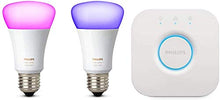 Carica l'immagine nel visualizzatore di Gallery, Philips Lighting White and Color Ambiance Starter Kit con 2 Lampadine 2 Pezzi - Ilgrandebazar